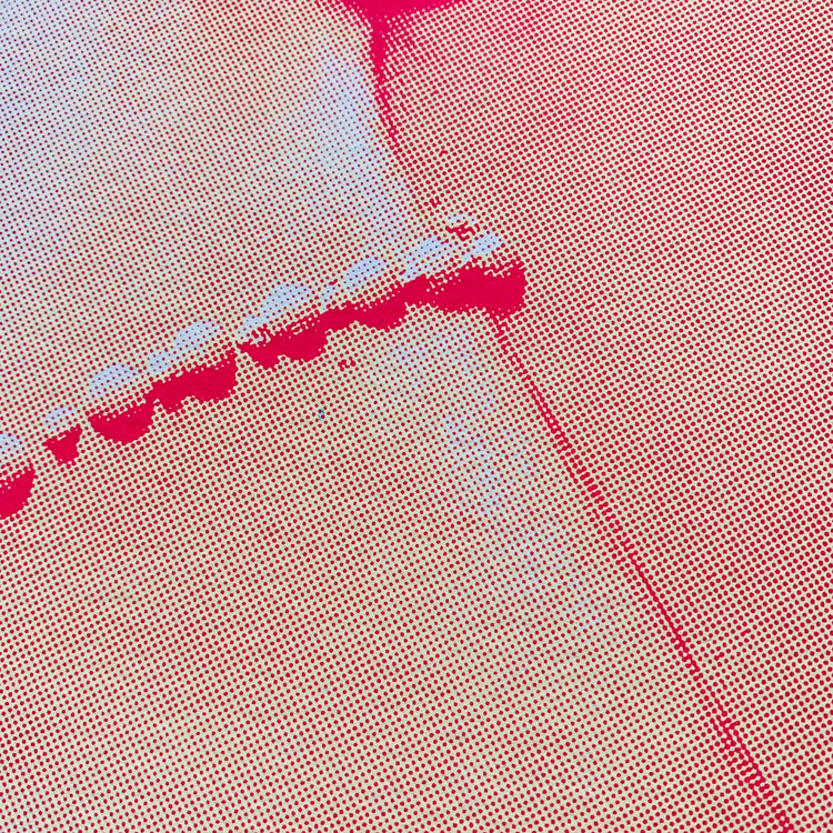 Close up of Freddie XL Screen Print