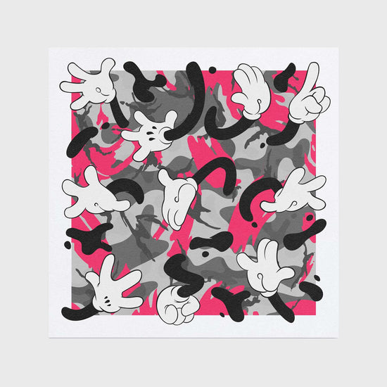 2 Many Hands Print