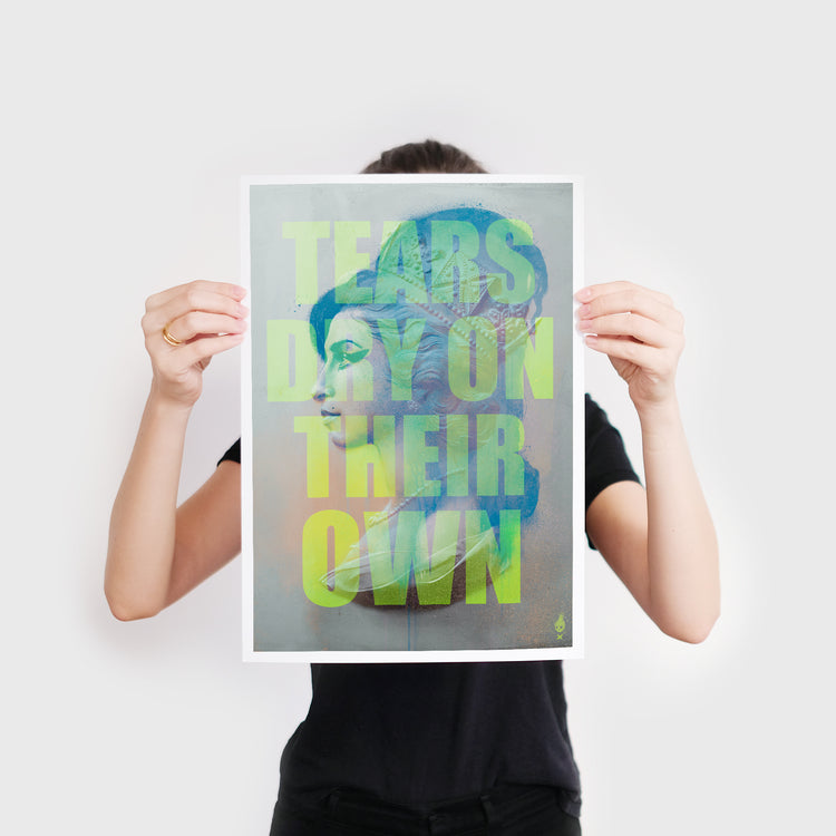 Amy Winehouse Tears Dry On Their Own Print