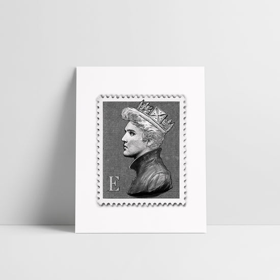 Mini Stamp Edition | Elvis Presley Print | Limited Edition Monochrome