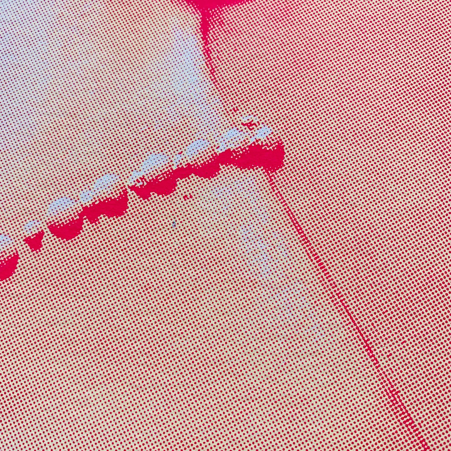 Close up of Freddie XL Screen Print