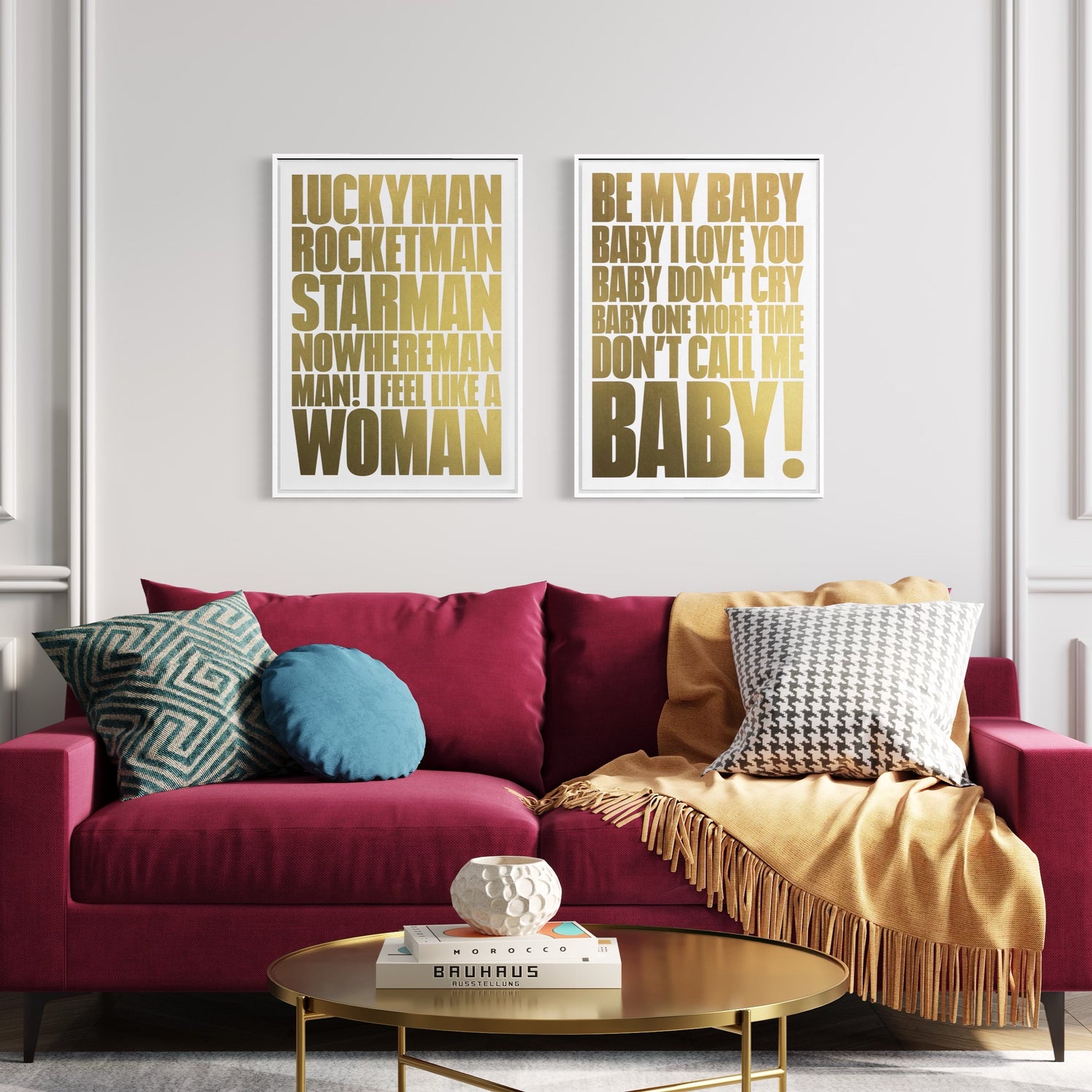 Bold in Gold Art Prints