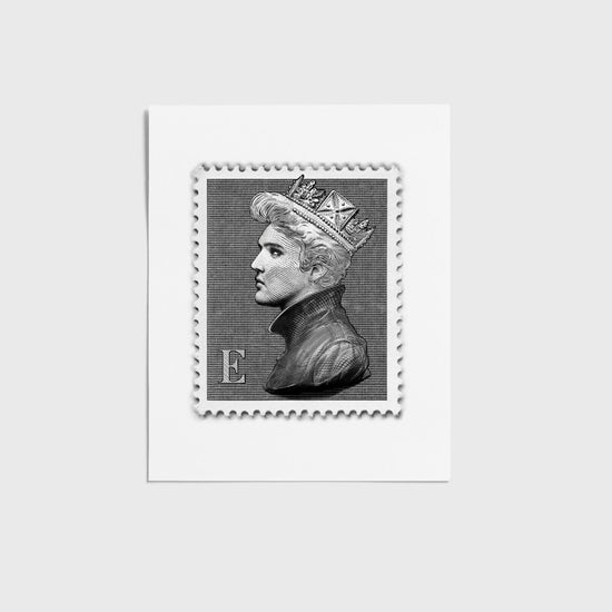 Mini Stamp Edition | Elvis Presley Print | Limited Edition Monochrome