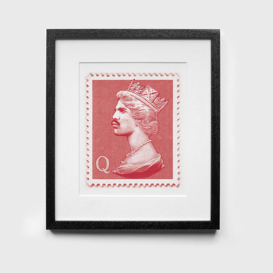 Mini Stamp Edition | Freddie Mercury Print | Red, Blue & Limited Edition Monochrome