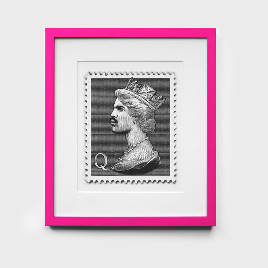 Mini Stamp Edition | Freddie Mercury Print | Red, Blue & Limited Edition Monochrome