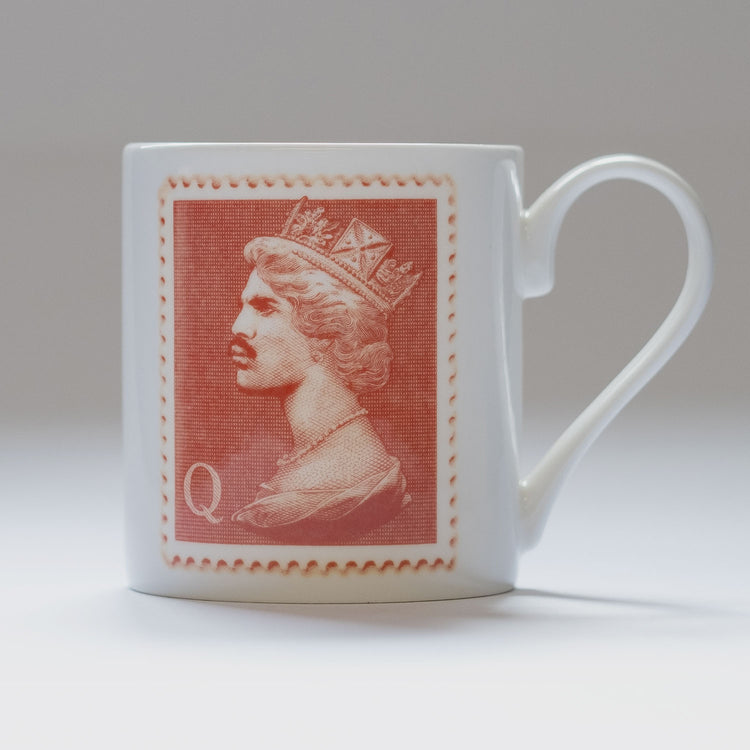 Freddie Mercury Stamp Mug in red