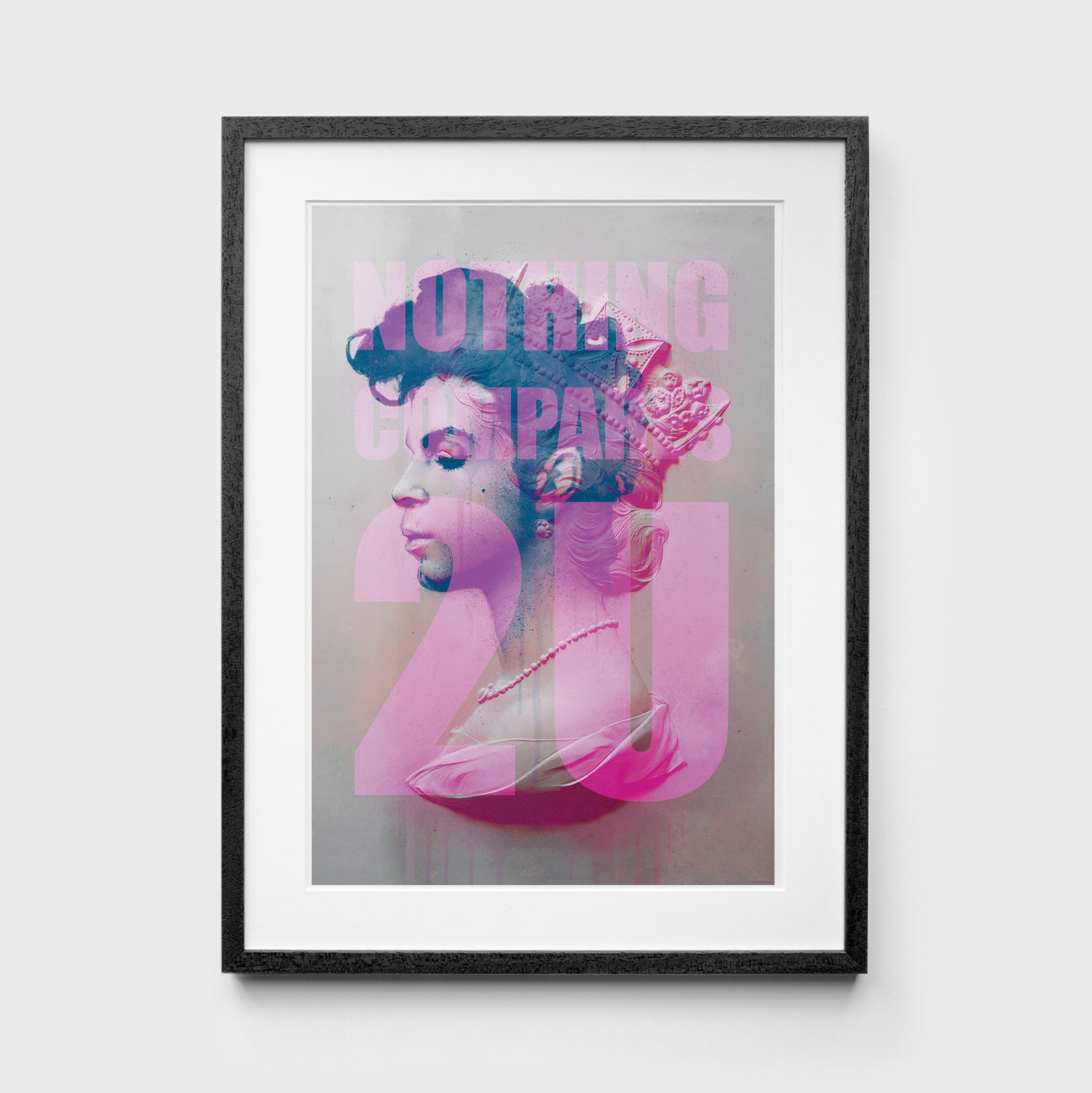 Nothing Compares 2U Prince Print in black frame
