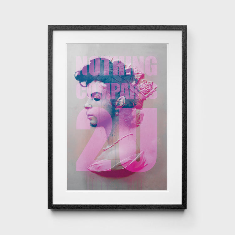 Nothing Compares 2U Prince Print in black frame