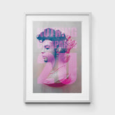 Nothing Compares 2U Prince Print in white frame