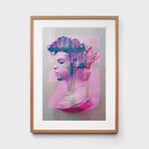 Nothing Compares 2U Prince Print in oak frame