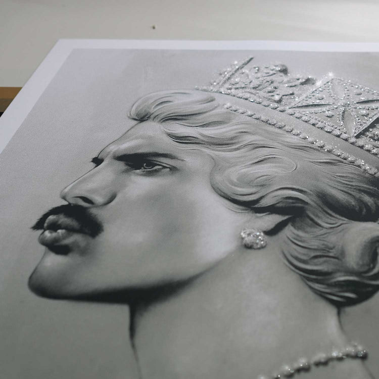 Freddie Mercury Limited Edition Diamond Dust Print 